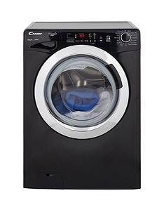 Candy Grand'O Vita GVS1410DC3B 10kg Load, 1400 Spin Washing Machine with Smart Touch - Black/Chrome