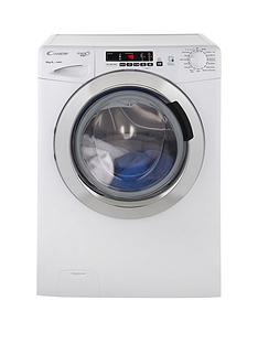 Candy Grand'O Vita GVS1410DC3 10kg Load, 1400 Spin Washing Machine with Smart Touch - White/Chrome