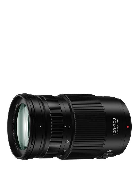 stillFront image of panasonic-h-fsa100300e-lumix-g-vario-100-300mm-super-telephoto-lens-black