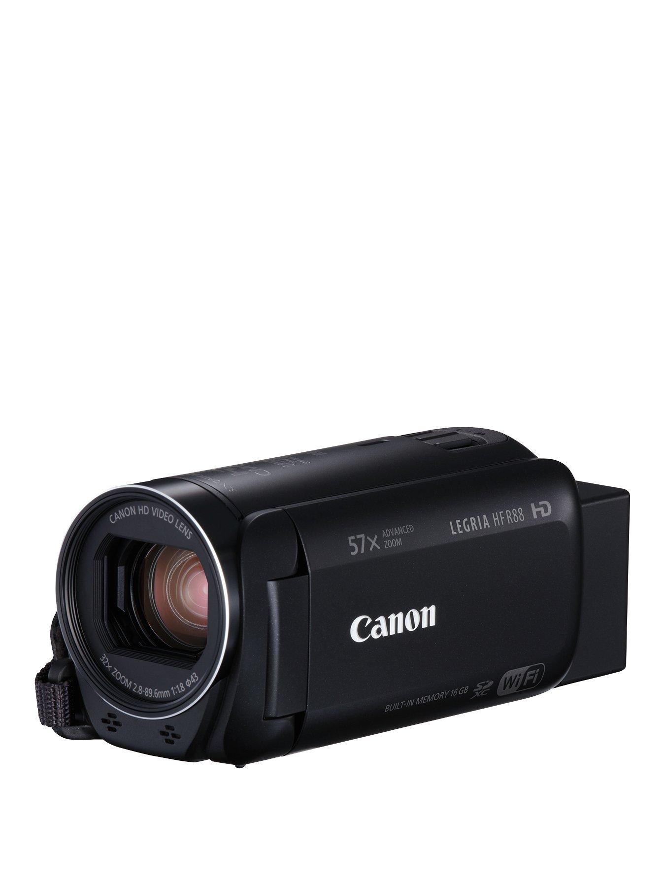 Canon Legria Hf R88 Wifi Camcorder Black Inc Wide-Angle Adapter