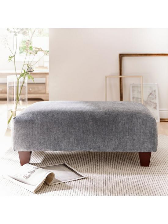 front image of camden-fabric-banquette-footstool