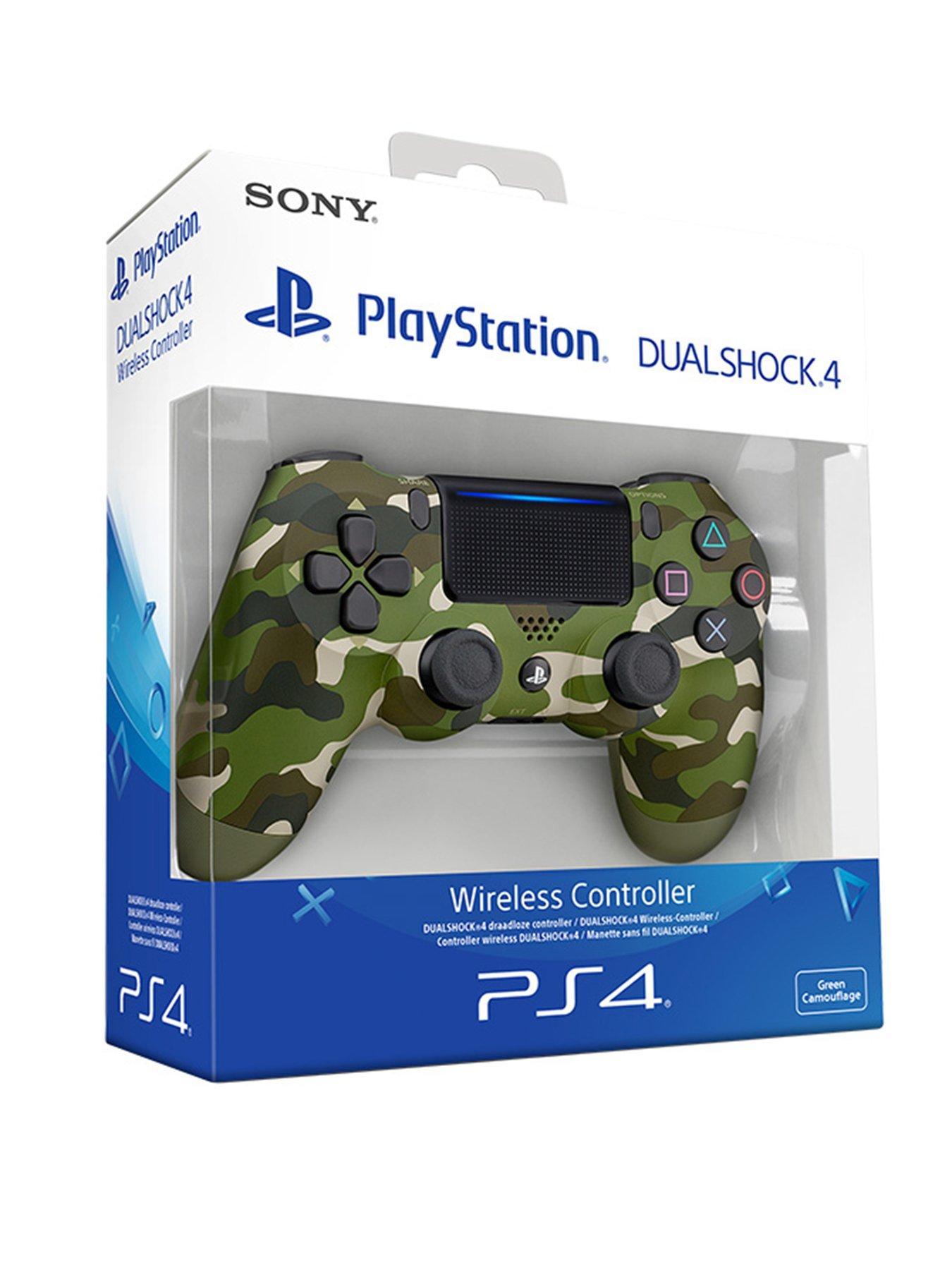 Playstation 4 DualShock 4 Wireless Controller V2 Green Camouflage Very