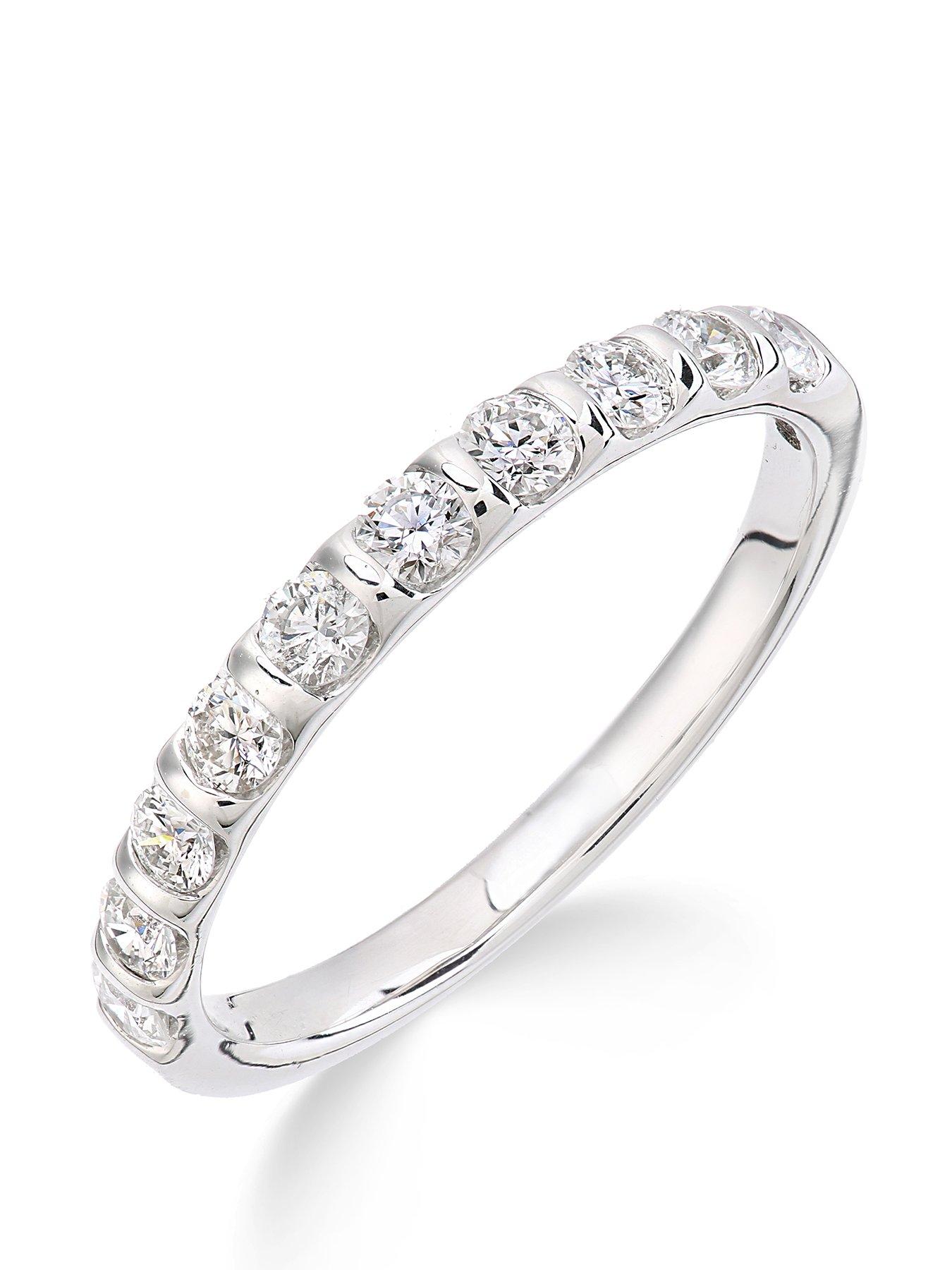 Image 1 of 5 of Love DIAMOND 9ct&nbsp;White Gold 50 Points of Diamond Eternity Ring