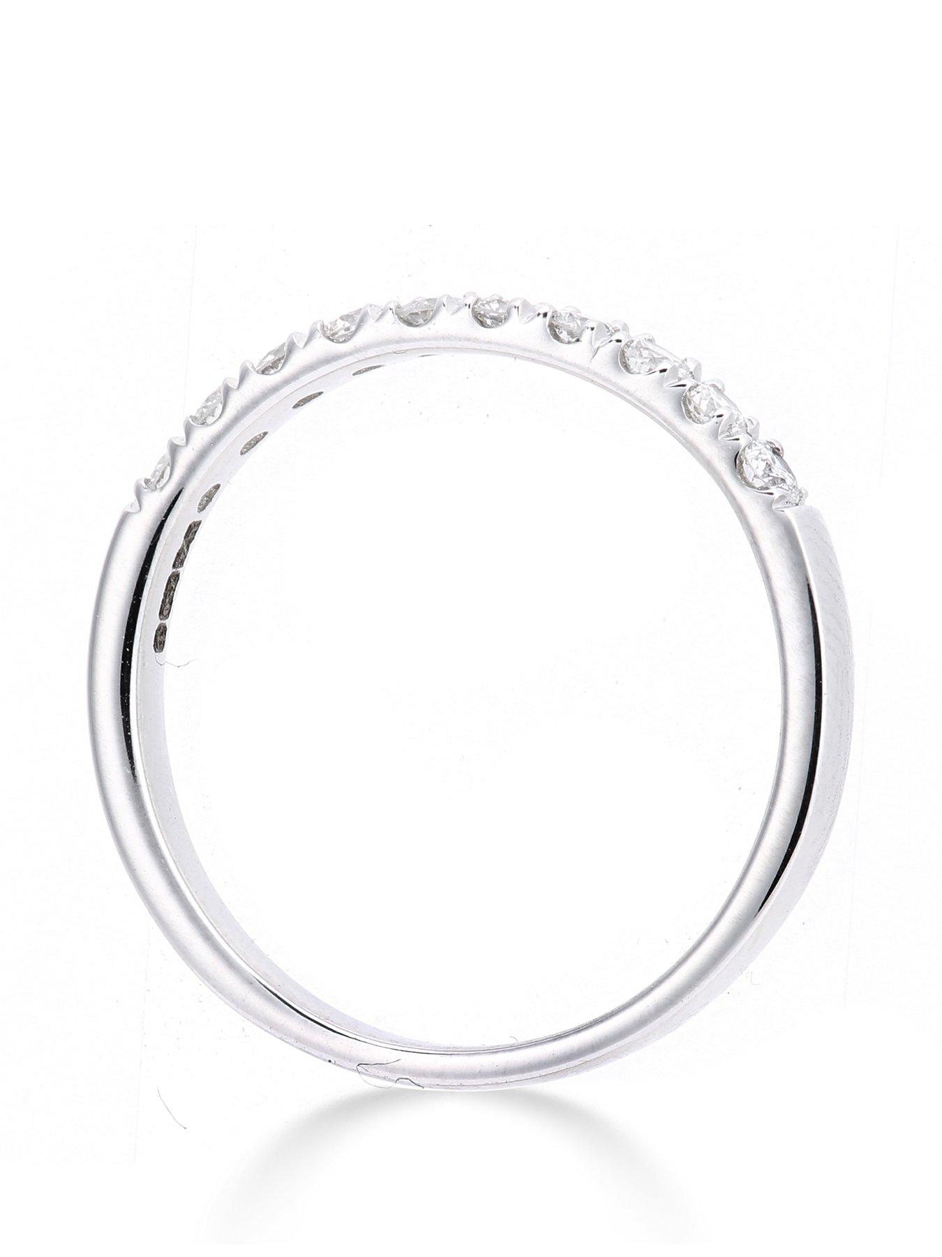 Image 3 of 5 of Love DIAMOND 9ct white gold 33 point micro setting eternity ring