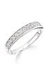  image of love-diamond-9ct-white-gold-33-point-millgrainnbspset-eternity-ring