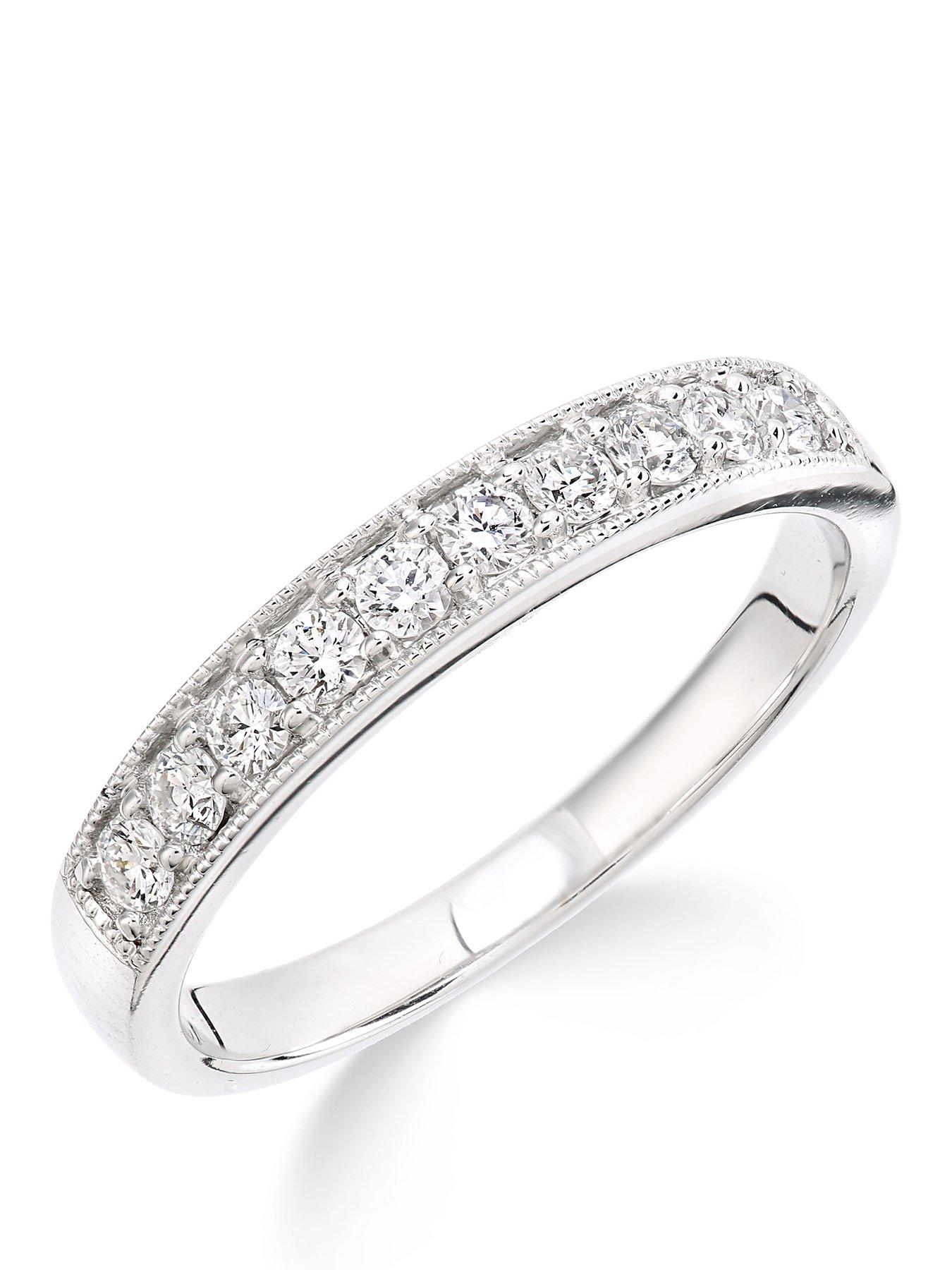 Image 1 of 5 of Love DIAMOND 9Ct White Gold Ring