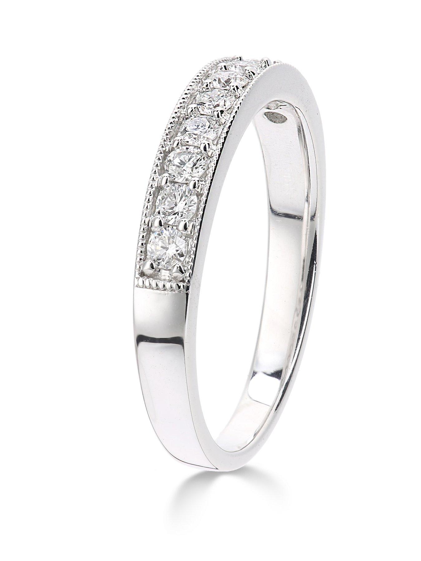 Image 4 of 5 of Love DIAMOND 9Ct White Gold Ring