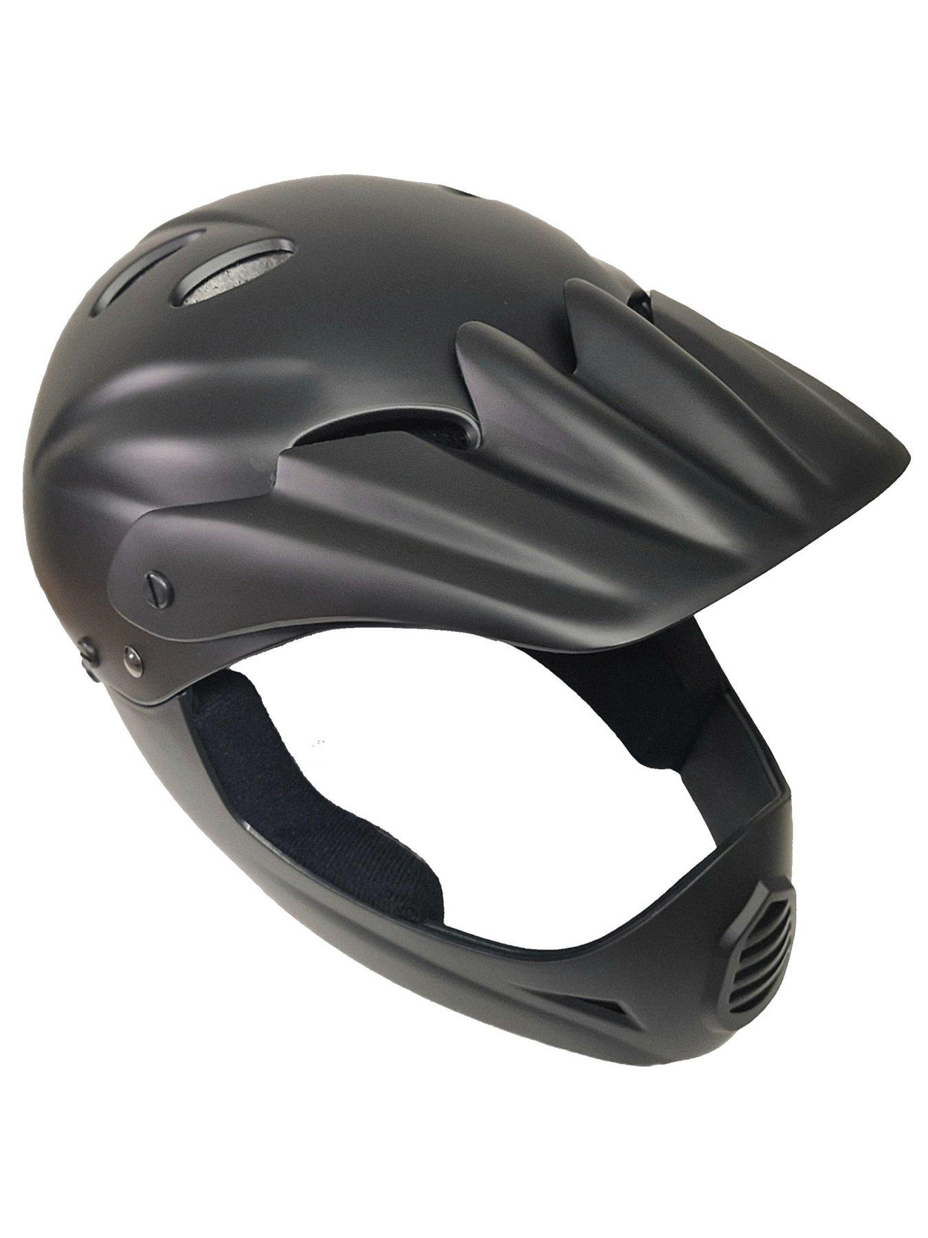 Image 2 of 7 of AWE Junior 16+ Adult BMX Full Face Helmet Black