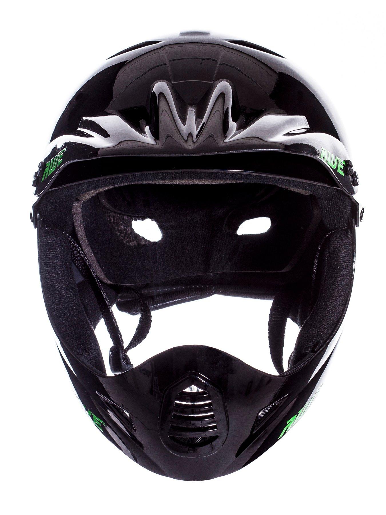 Image 6 of 7 of AWE Junior 16+ Adult BMX Full Face Helmet Black