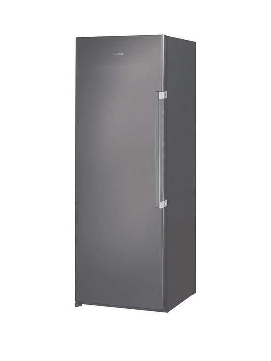 front image of hotpoint-day1-uh6f1cg1-60cm-tall-freezer-graphite