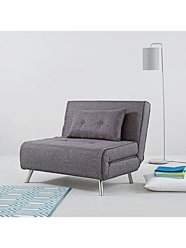 Product photograph of Everyday Rafael Single Fabric Sofa Bed from very.co.uk