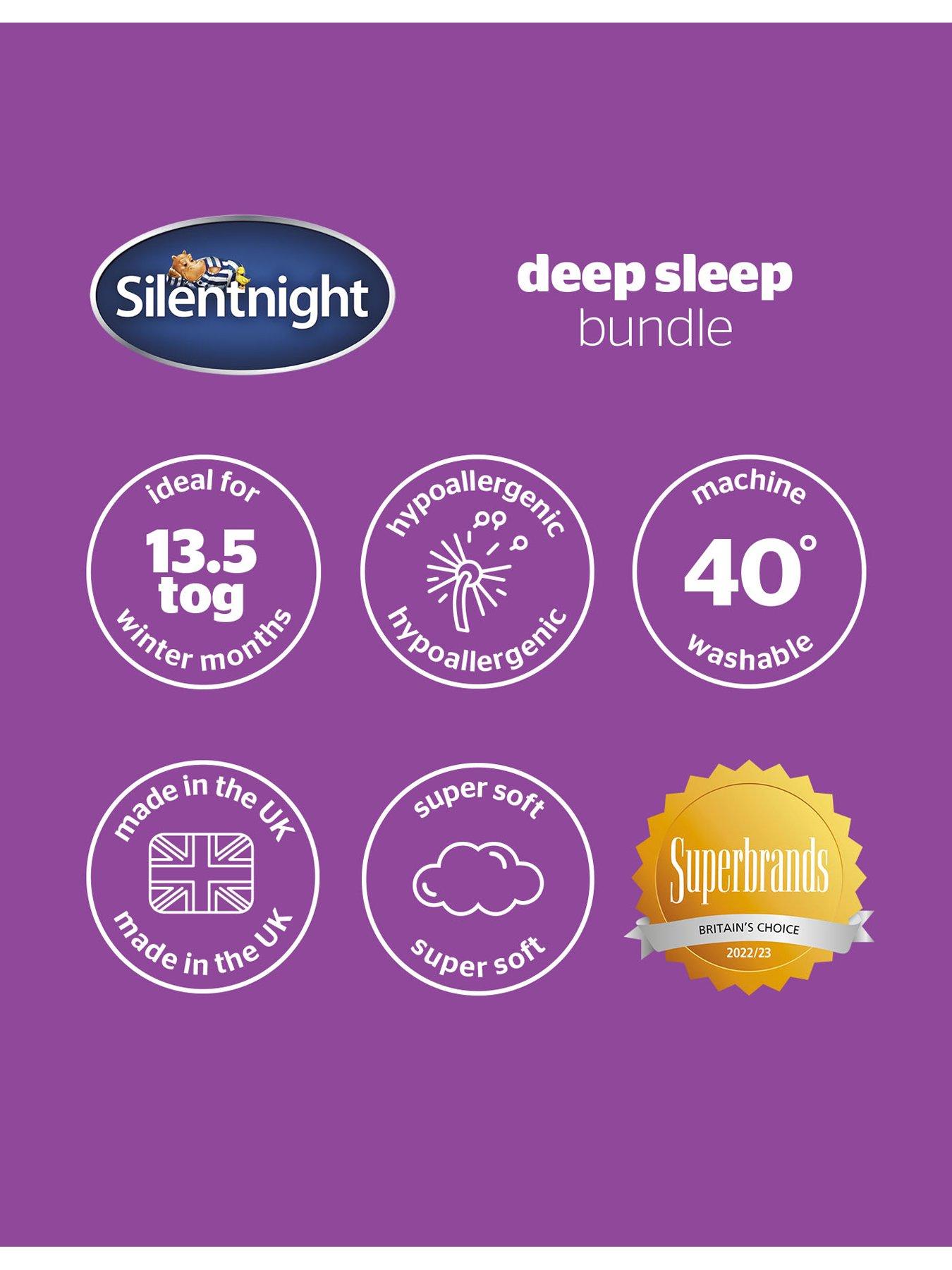 Image 7 of 7 of Silentnight Deep Sleep 13.5 Tog Duvet, Pillow Pair and Mattress Topper Bundle