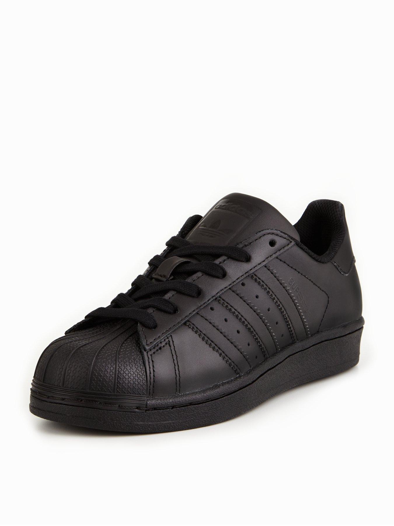 black adidas junior trainers