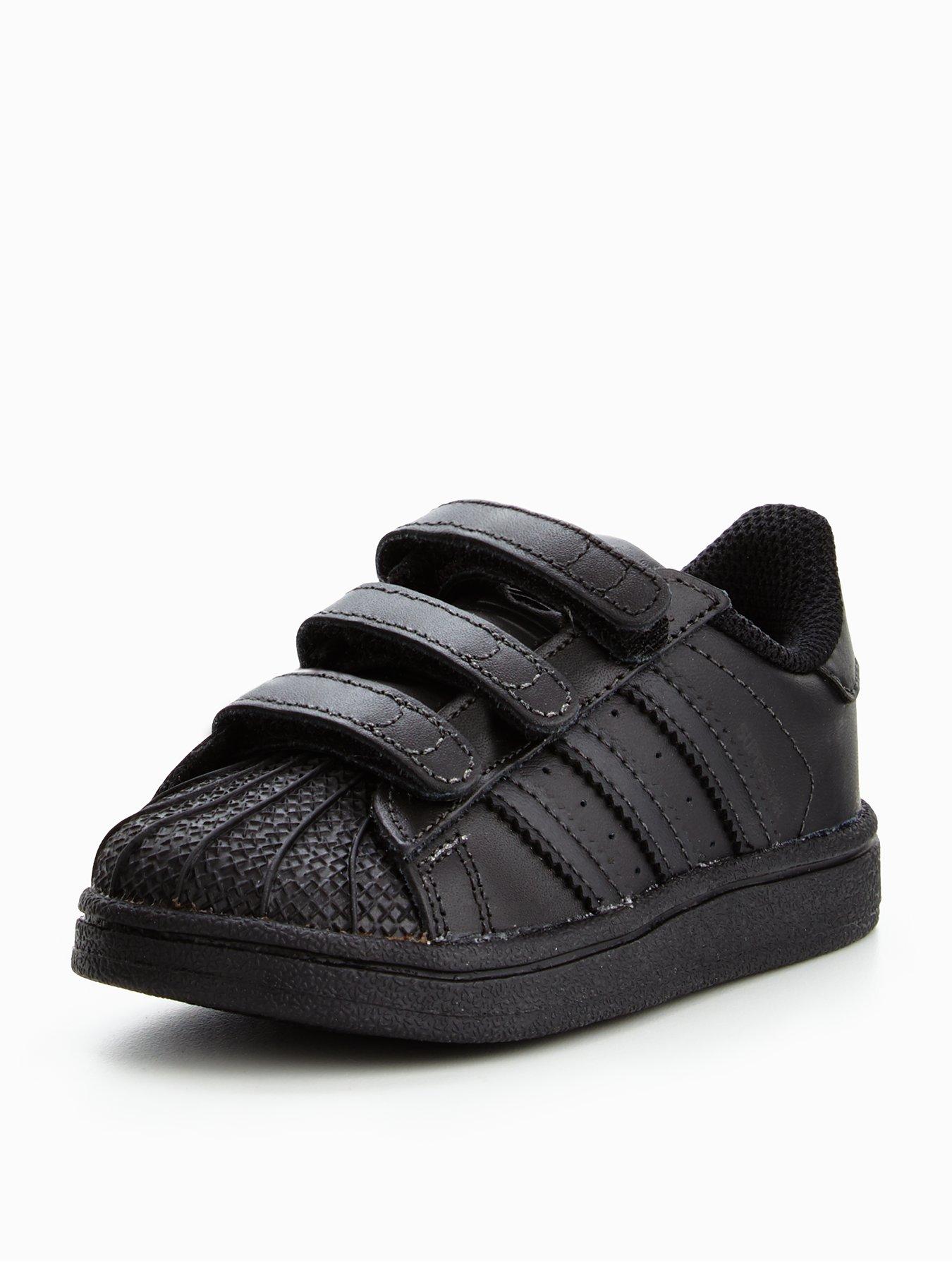 infant black adidas trainers
