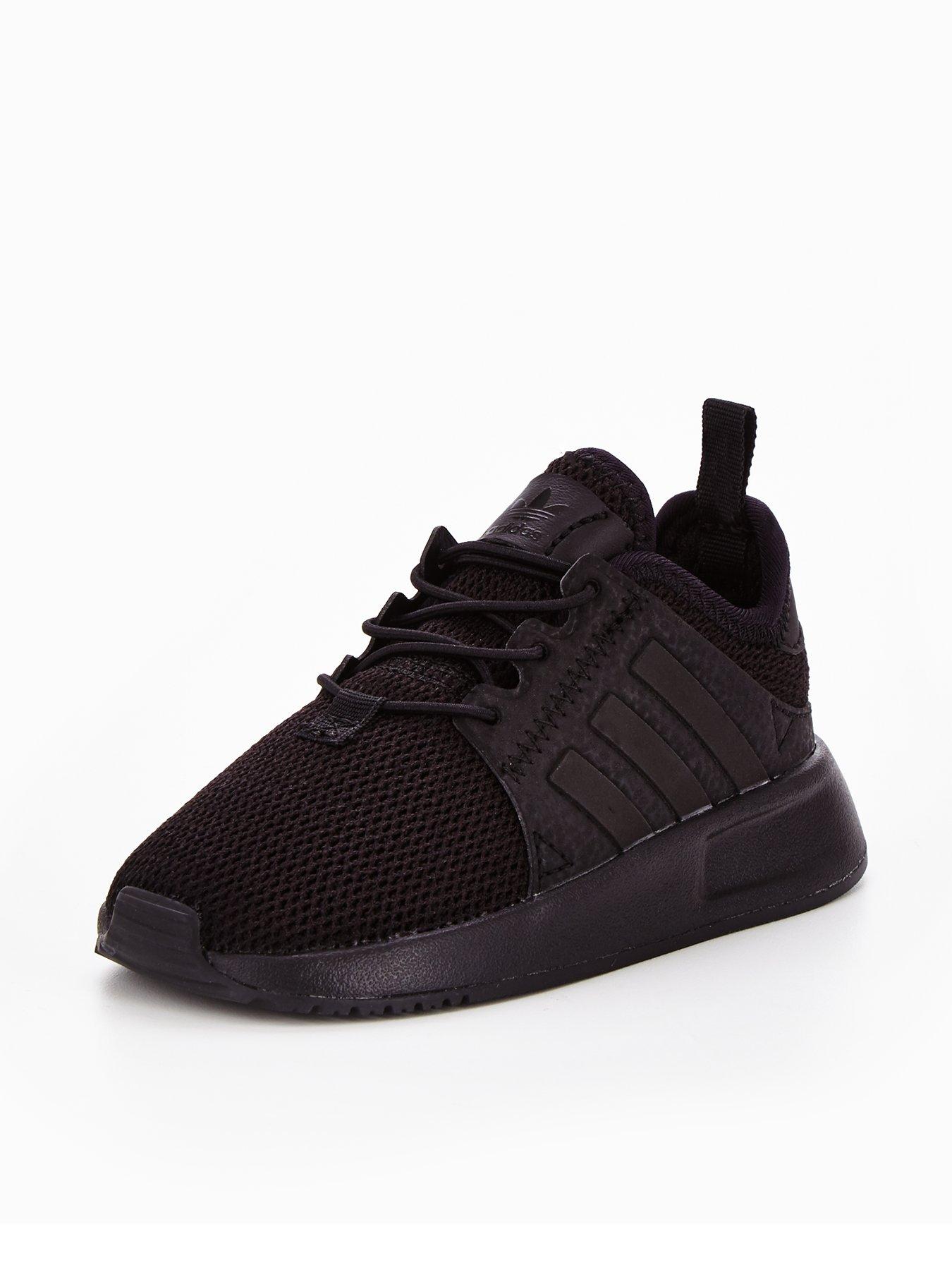 adidas girls black trainers