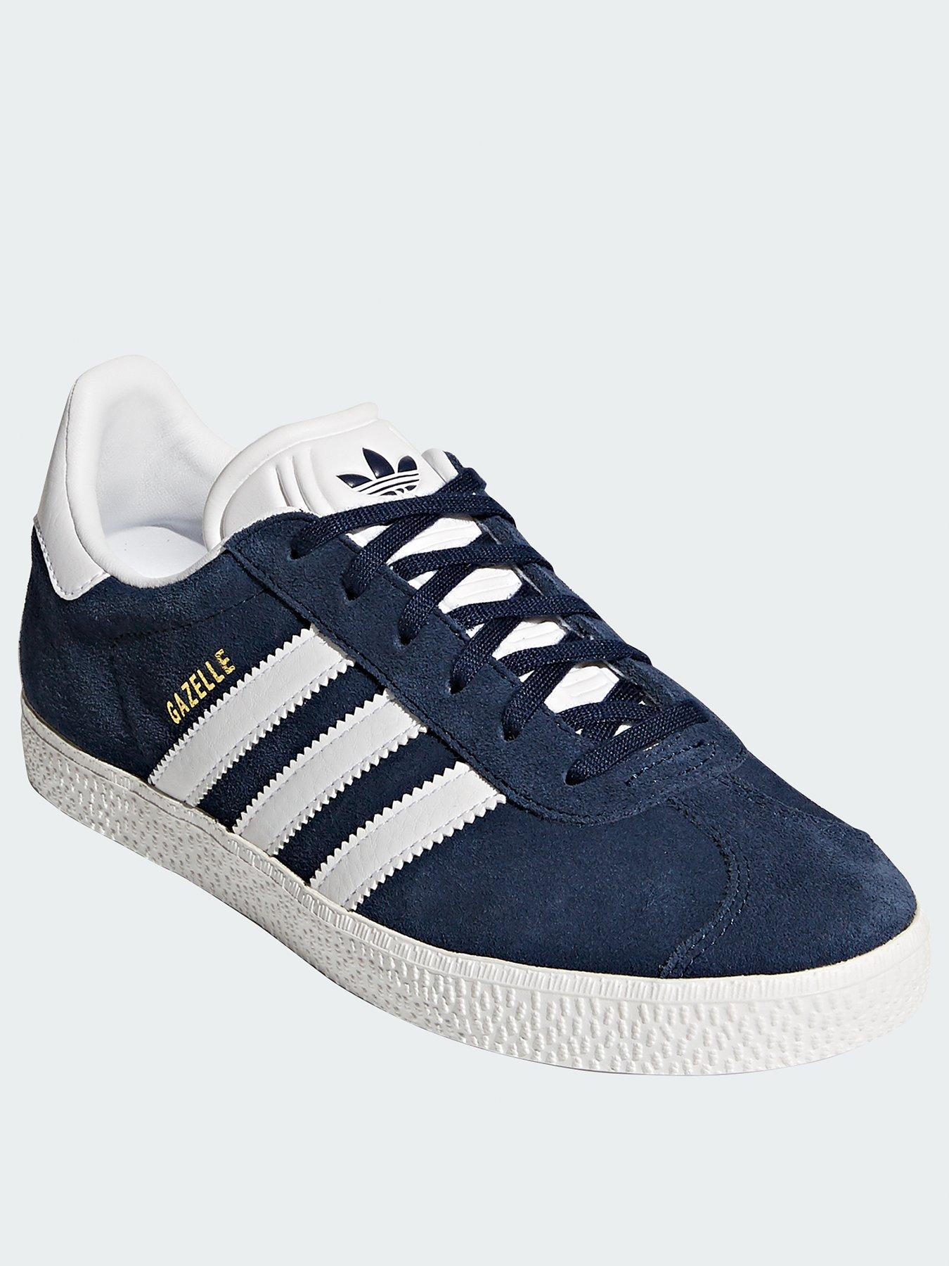 adidas gazelle blue and white