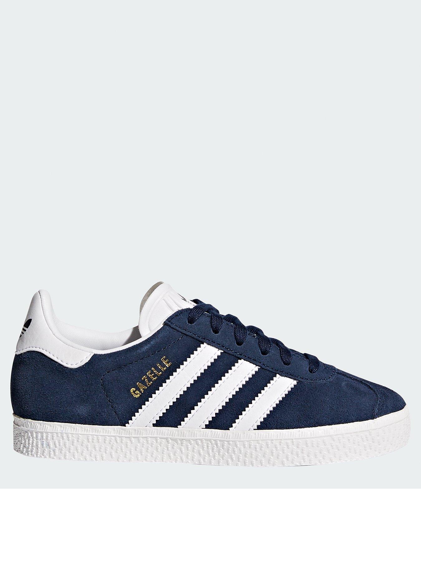 adidas Originals Unisex Kids Gazelle Trainers Navy Very