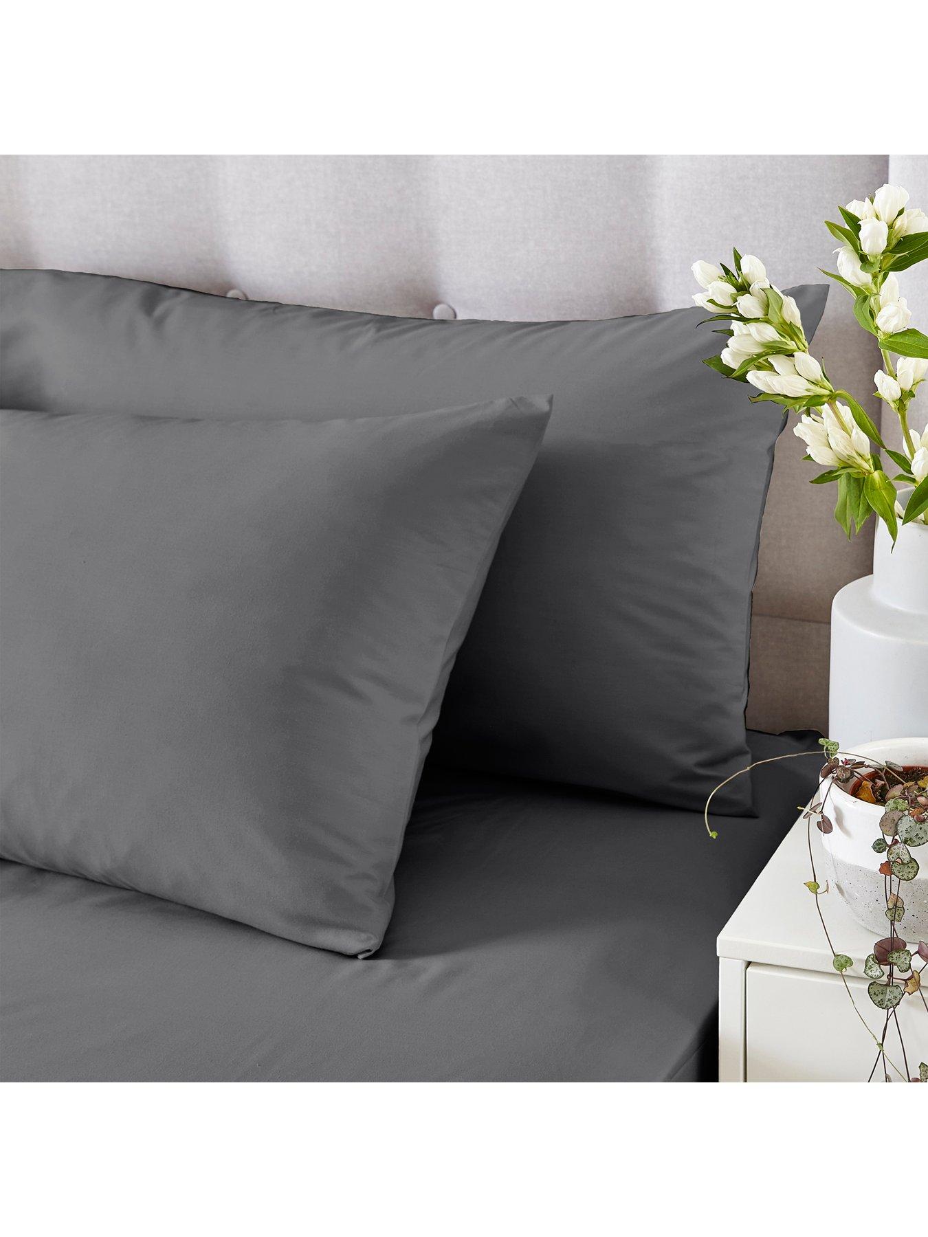 Image 1 of 4 of Silentnight 180 Thread Count Pure Cotton Standard Pillowcases (Pair)