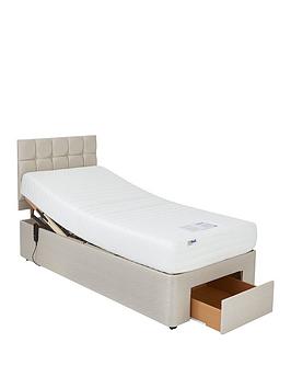 Product photograph of Mibed Rainford Memory Mattress Adjustable Bed With Storage Options from very.co.uk