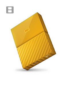 Western Digital My Passport 4TB Portable External Hard Drive - Yellow