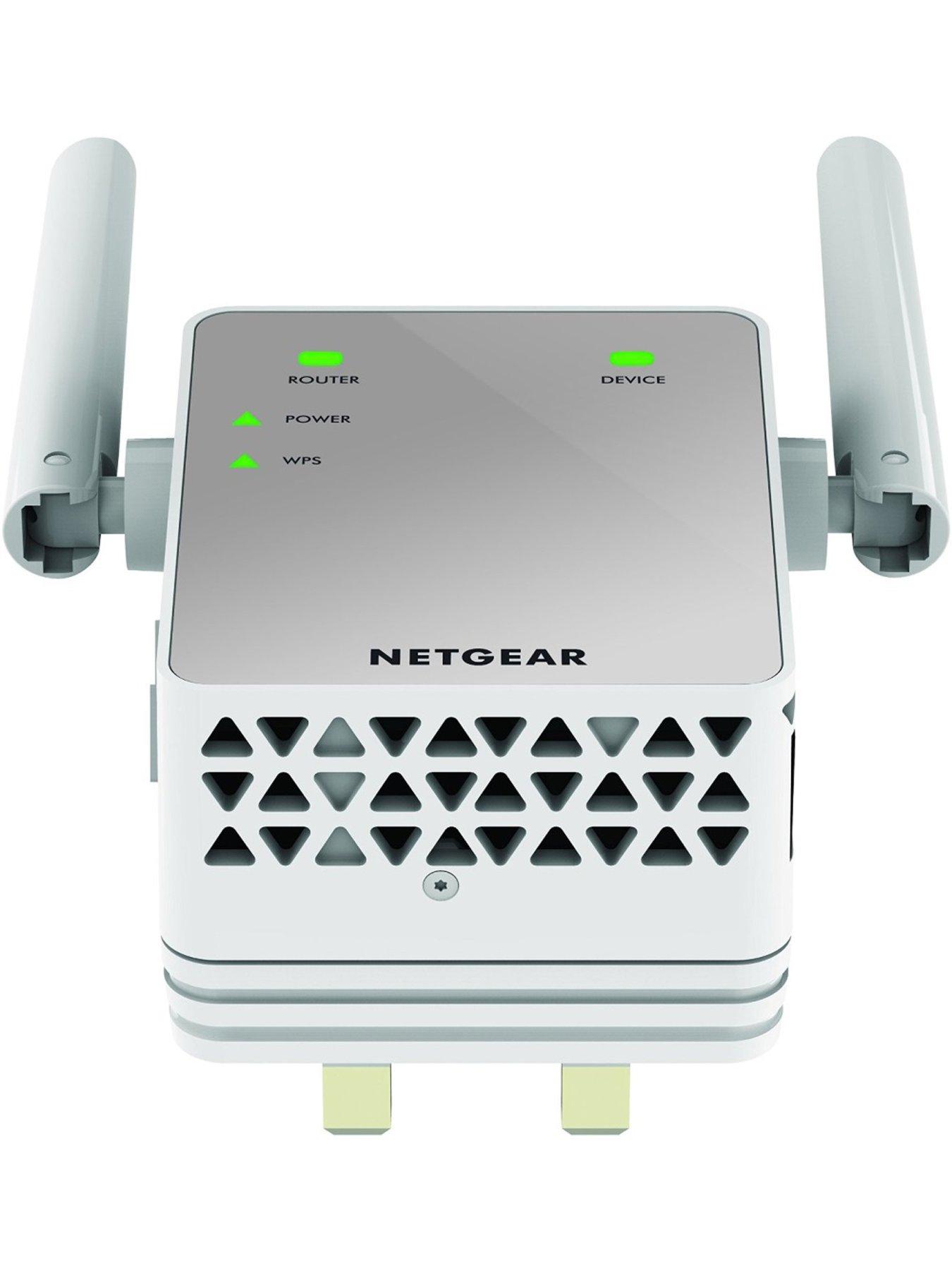 Badekar pilot mærke navn Netgear Wi-Fi Booster Range Extender EX3700 - Coverage Up-to 1000 sq ft and  15 Devices with AC750 Dual Band Wireless Signal Repeater | very.co.uk
