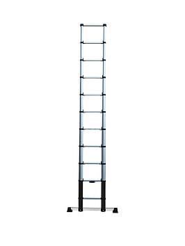 Product photograph of Werner 3 2m Telescopic Extension Ladder 1x10 Rungs from very.co.uk