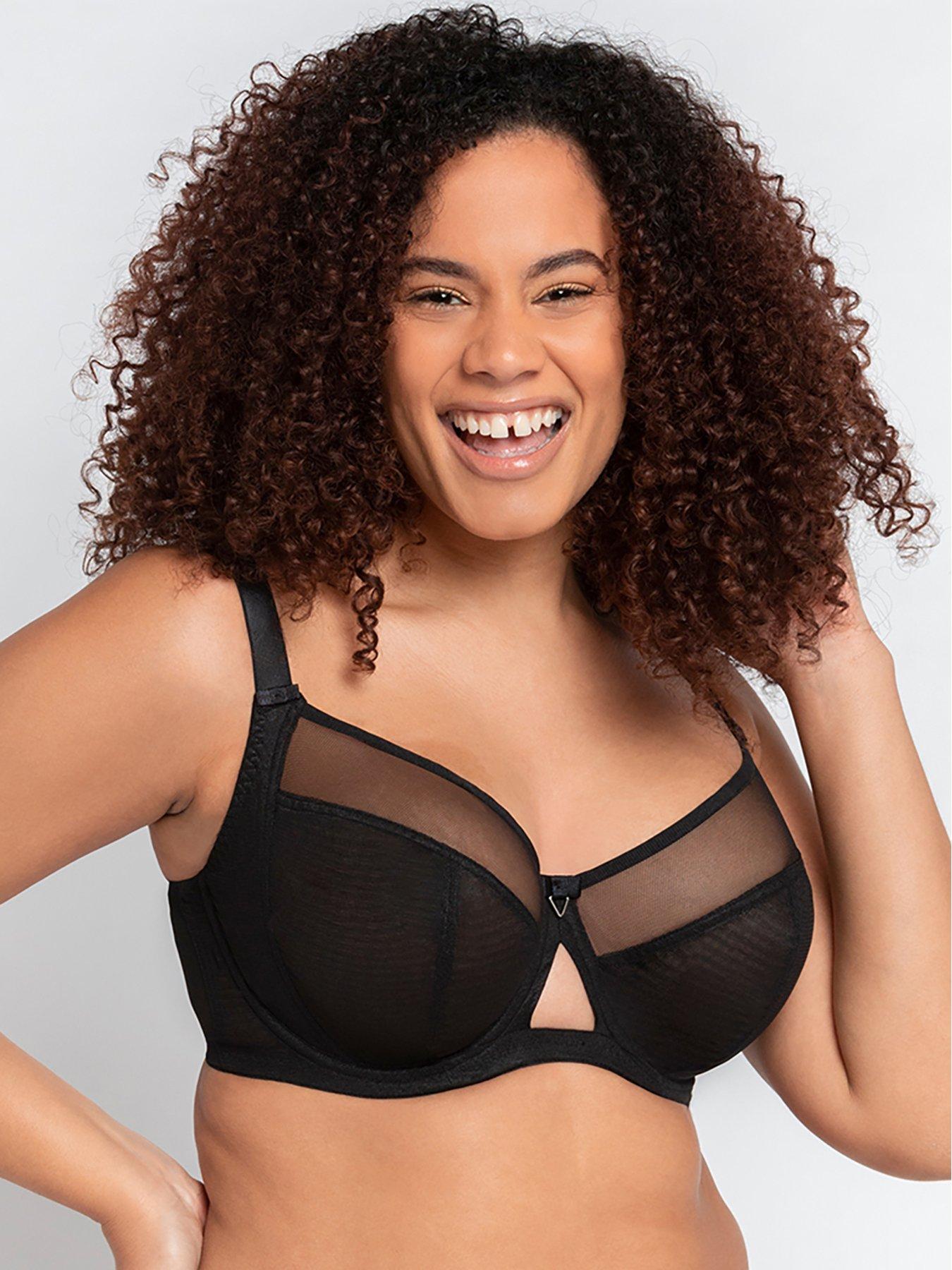 Curvy Kate Womens Princess Bra, Black, 28GG at  Women's