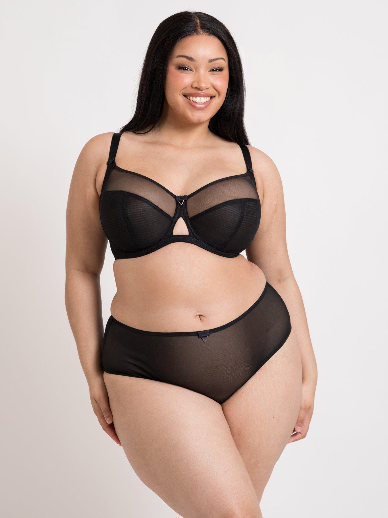 Image 2 of 6 of Curvy Kate Victory Side Support Balcony Bra - Black