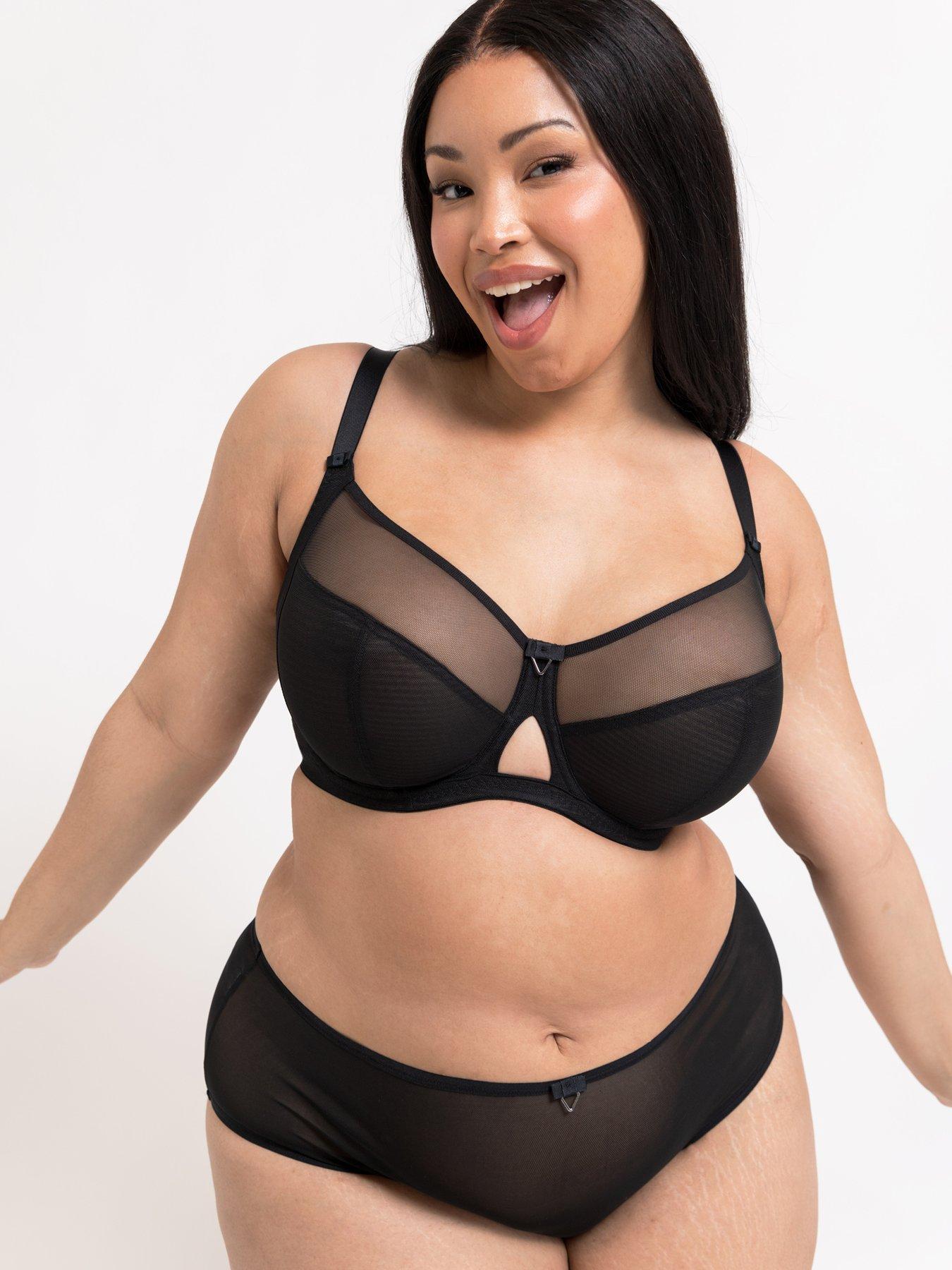 Image 4 of 6 of Curvy Kate Victory Side Support Balcony Bra - Black