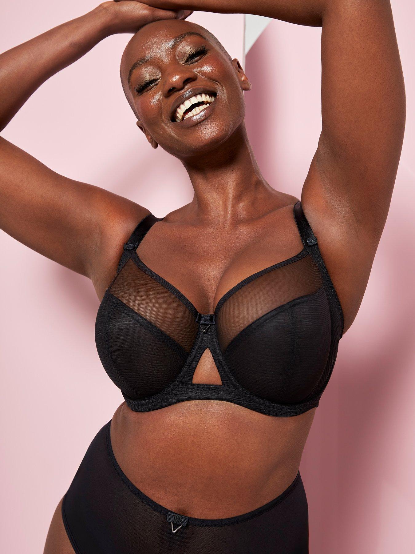 Image 5 of 6 of Curvy Kate Victory Side Support Balcony Bra - Black