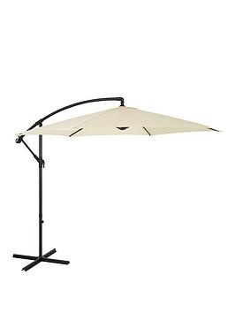 Product photograph of Very Home 3m Cantilever Hanging Parasol from very.co.uk