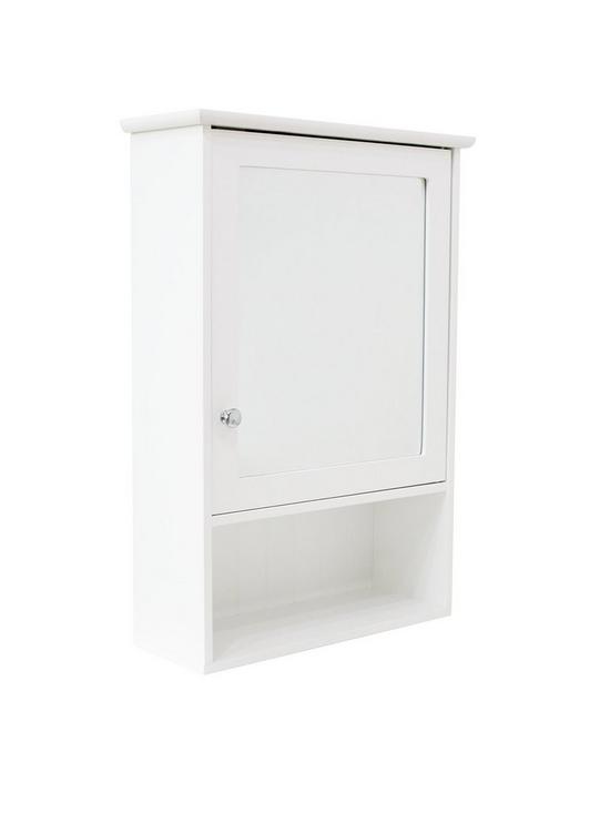 front image of lloyd-pascal-portland-mirrored-bathroomnbspwallnbspcabinet-white