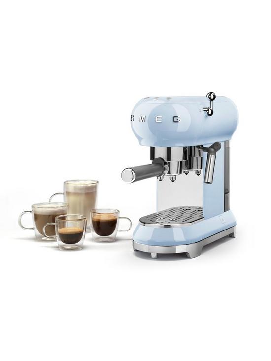 back image of smeg-ecf01-espresso-coffee-machine-pastel-blue