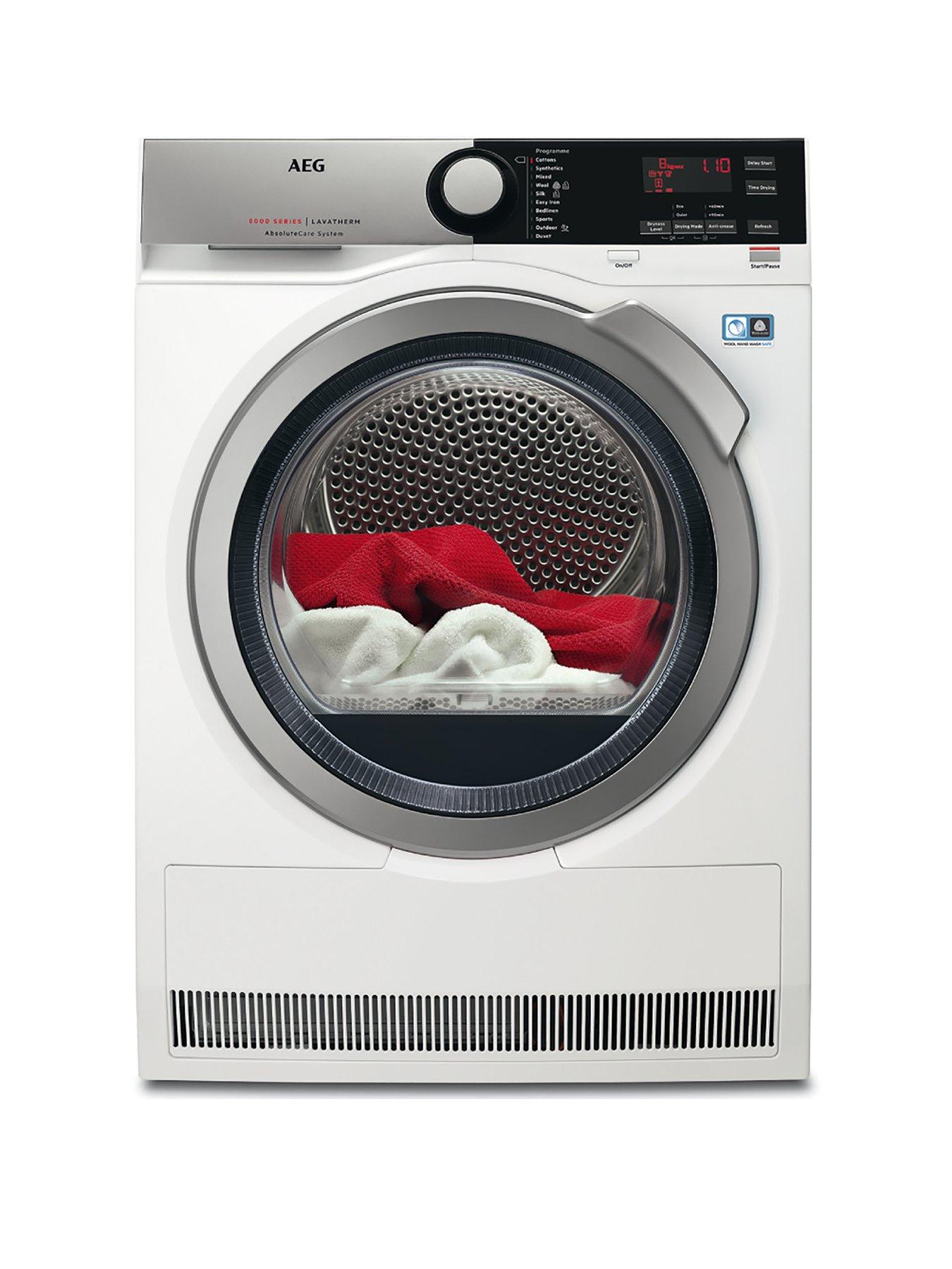 Aeg T8Dee845R 8000 Series 8Kg Load Sensor Tumble Dryer – White