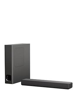 Sony HT-MT300 Bluetooth NFC Compact Sound Bar with Ultra-Slim Wireless Subwoofer, Black