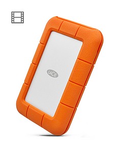 LaCie 2Tb Rugged Thunderbolt Shock & Drop Resistance Portable External Hard Drive for PC & Mac