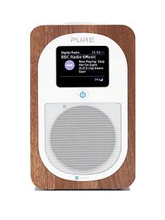 Pure Pure Evoke H3 DAB/FM Bluetooth Digital Radio, Walnut