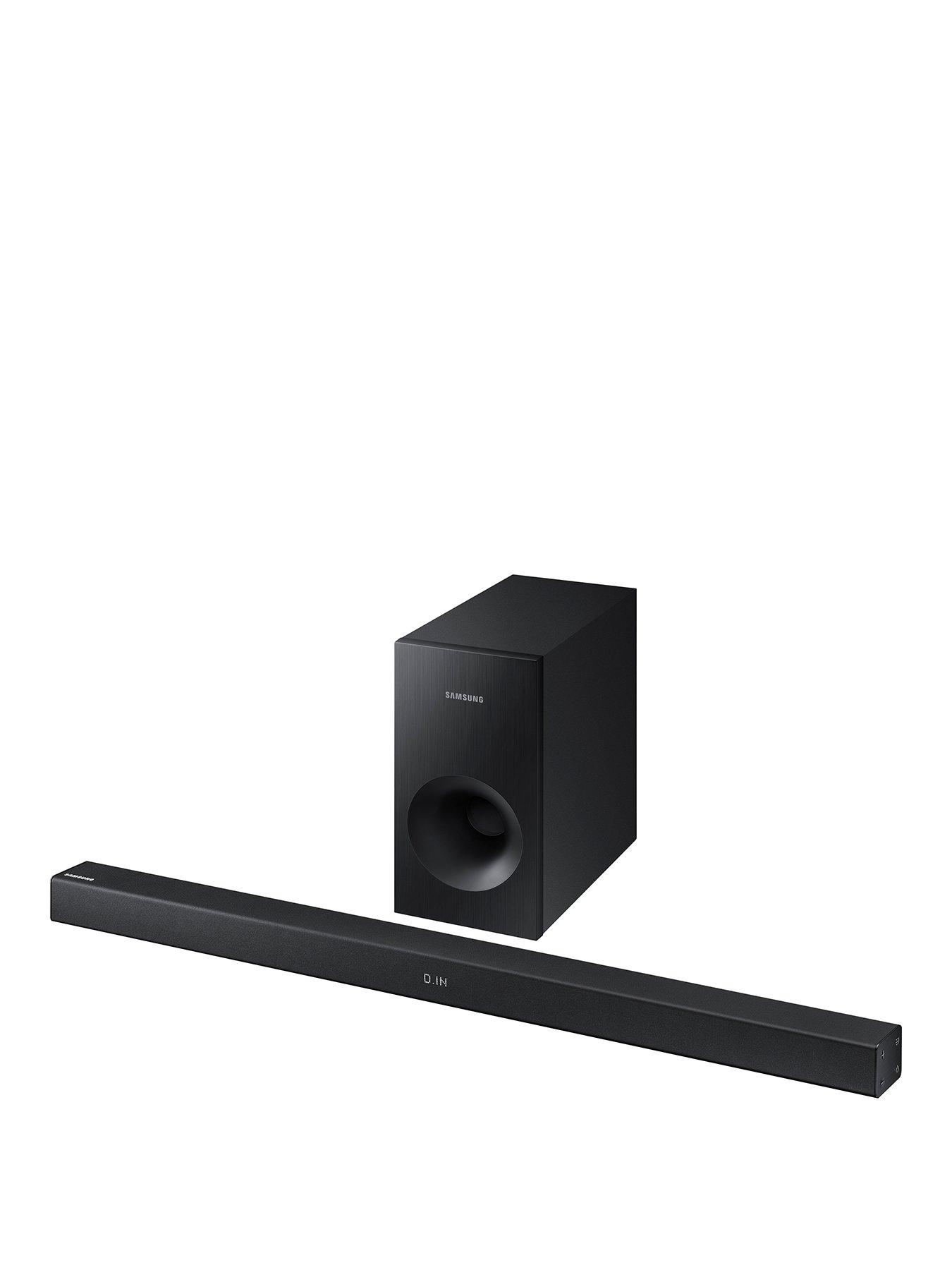 soundbar with wired subwoofer output