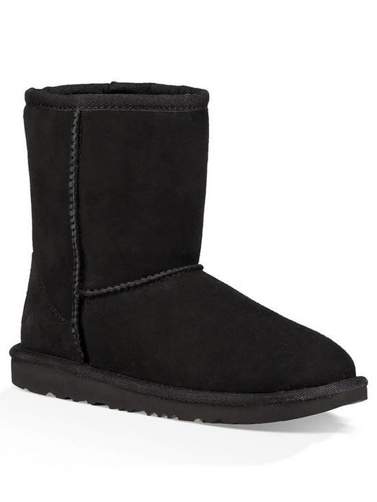 front image of ugg-classic-il-boot-black