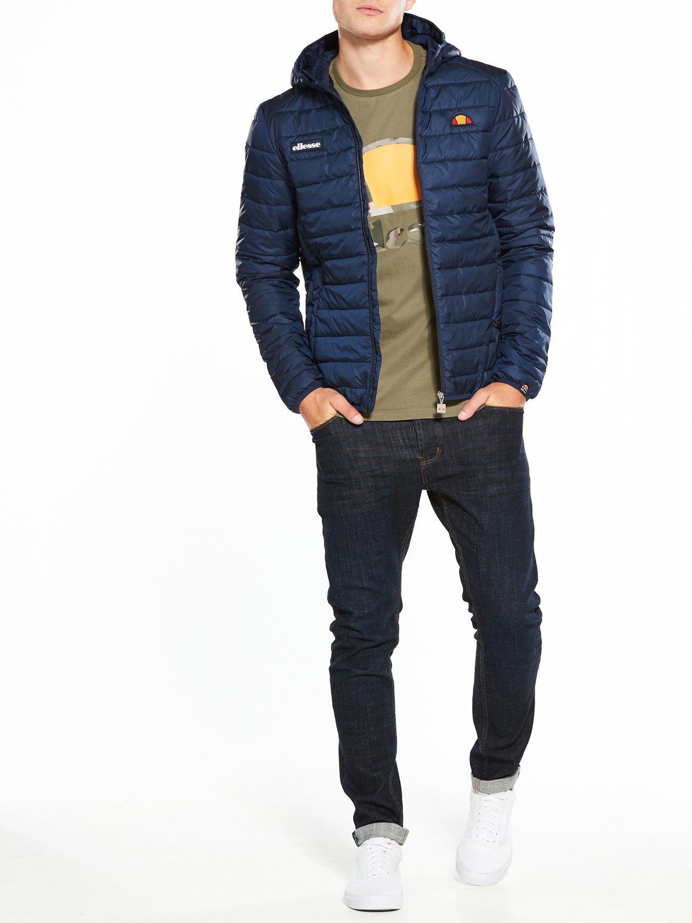 Ellesse lombardy cheap padded jacket navy