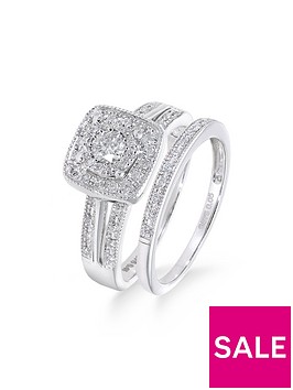 love-diamond-9ct-white-gold-50-point-diamond-square-set-split-shoulder-bridal-set-of-two-rings