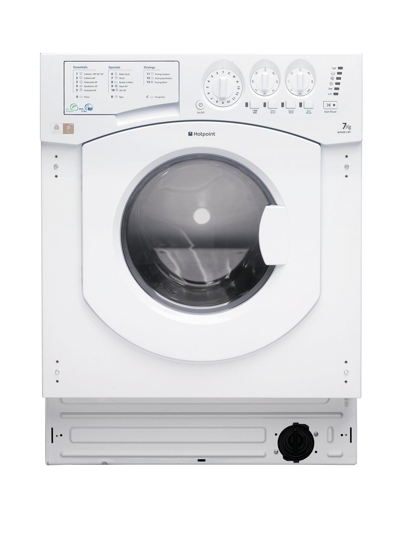 Hotpoint Aquarius Bhwd149 7Kg Wash, 5Kg Dry 1400 Spin Integrated Washer Dryer  – Washer Dryer With Installation