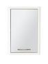  image of lloyd-pascal-luna-hi-gloss-1-door-mirrored-bathroom-wall-cabinet-white