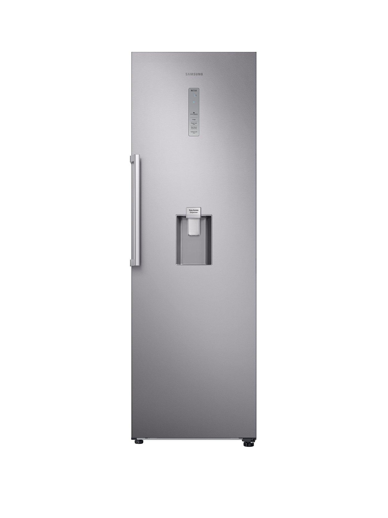 Product photograph of Samsung Series 5 Rr39m7340sa Eu Tall 1 Door Fridge With Non-plumbed Water Dispenser - F Rated - Silver from very.co.uk