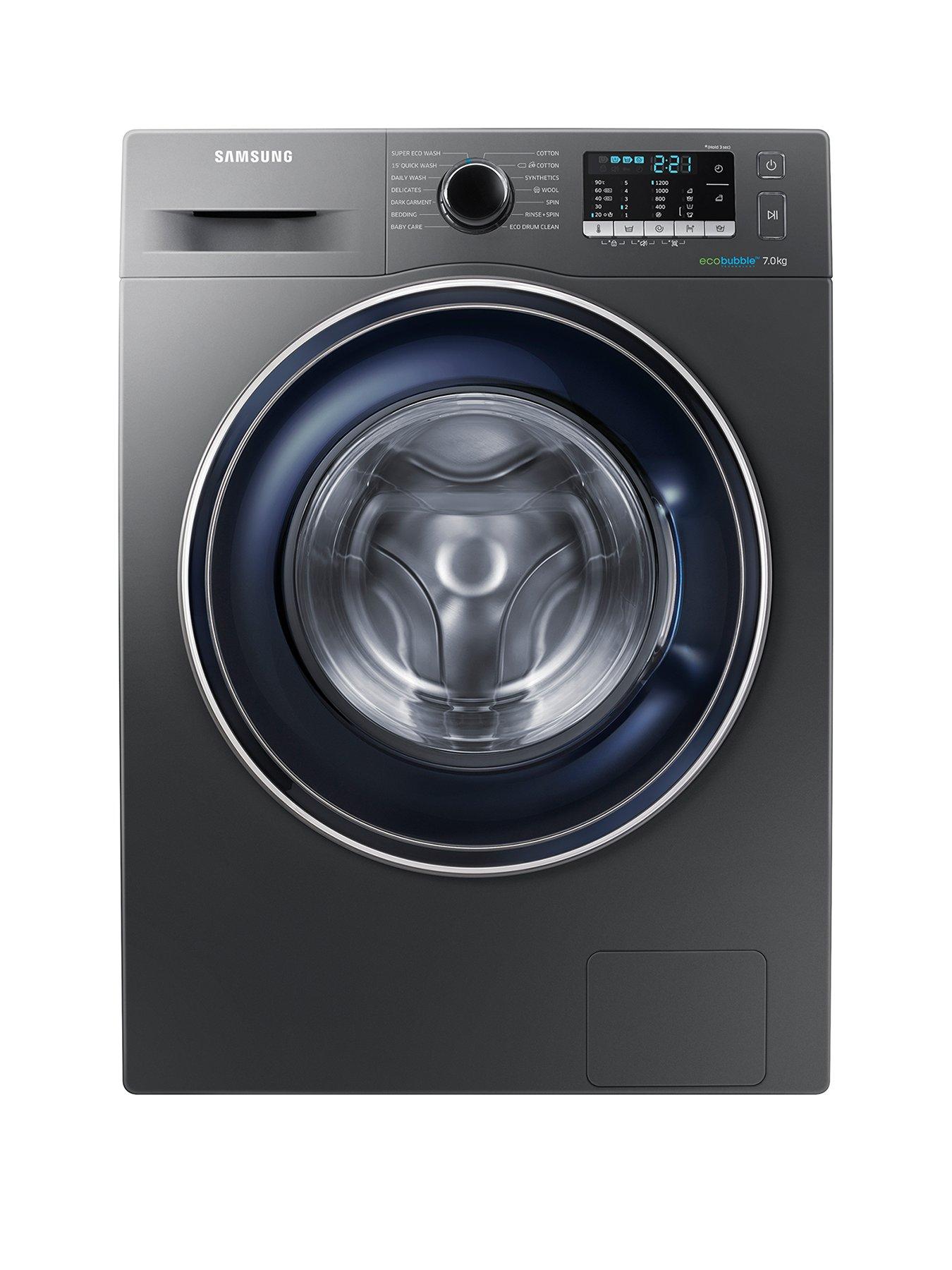 Samsung Ww70J5355Fx/Eu 7Kg Load, 1200 Spin Washing Machine With Ecobubble&Trade; Technology - Graphite