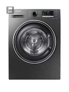 Samsung WW70J5555EX/EU 7kg Load, 1400 Spin Washing Machine with ecobubble™ Technology - Graphite