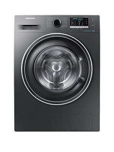 Samsung WW70J5555EX/EU 7kg Load, 1400 Spin Washing Machine with ecobubble™ Technology and 5 Year Samsung Parts and Labour Warranty - Graphite