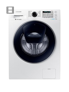 Samsung WW80K5413UW/EU 8kg Load, 1400 Spin AddWash Washing Machine with ecobubble™ Technology - White