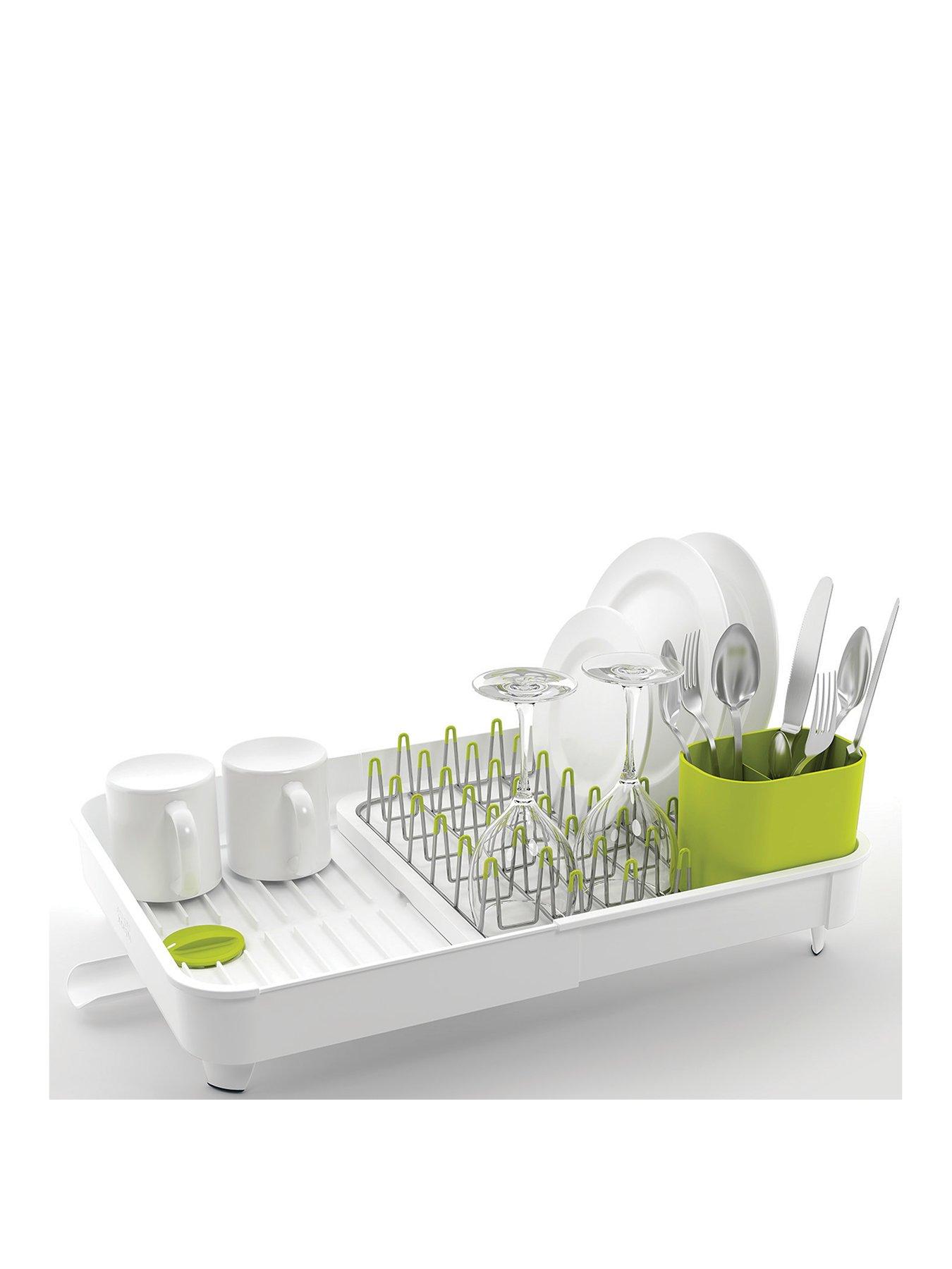Product photograph of Joseph Joseph Extend - Expandable Dish Rack In Off White from very.co.uk