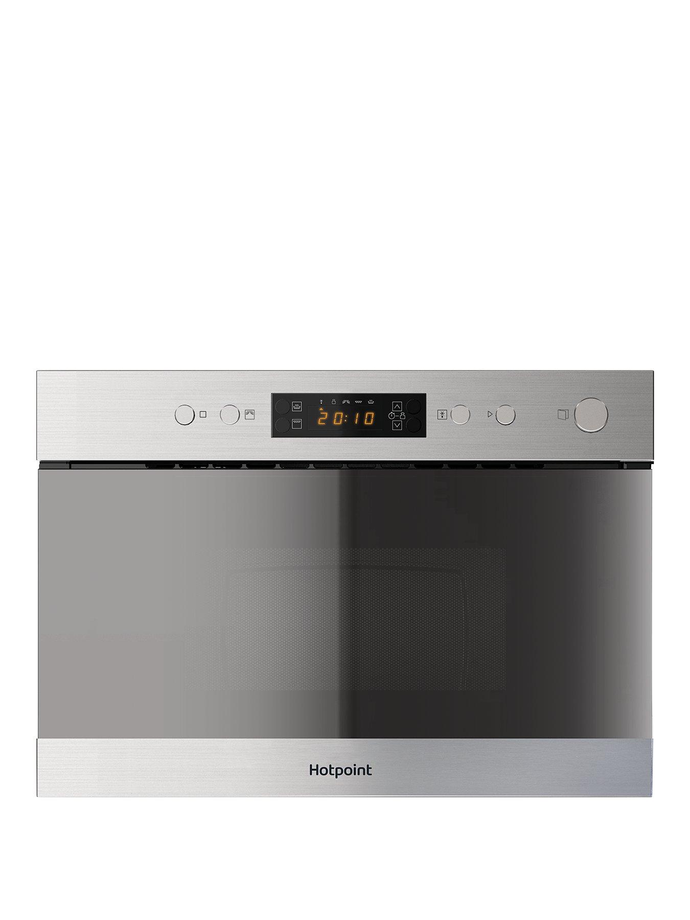 Hotpoint Class 3 Mn314Ixh 60Cm Built-In Microwave With Grill And Optional Installation – Stainless Steel – Microwave With Installation